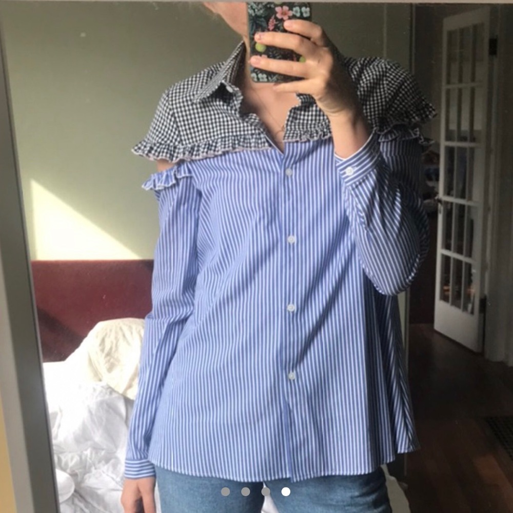Sandy Liang Blouse with ruffle detail